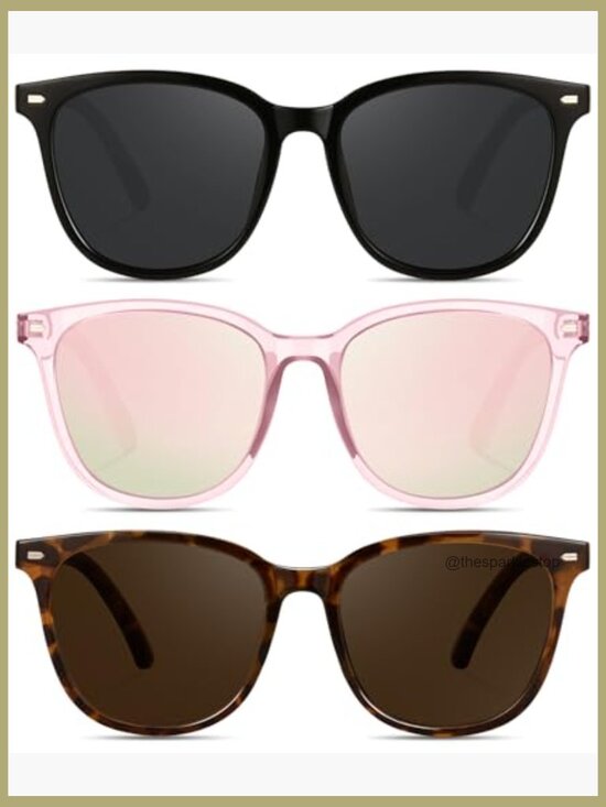 Retro Polarized Sunglasses Big Frame Vintage Style UV400 Protection main image 6